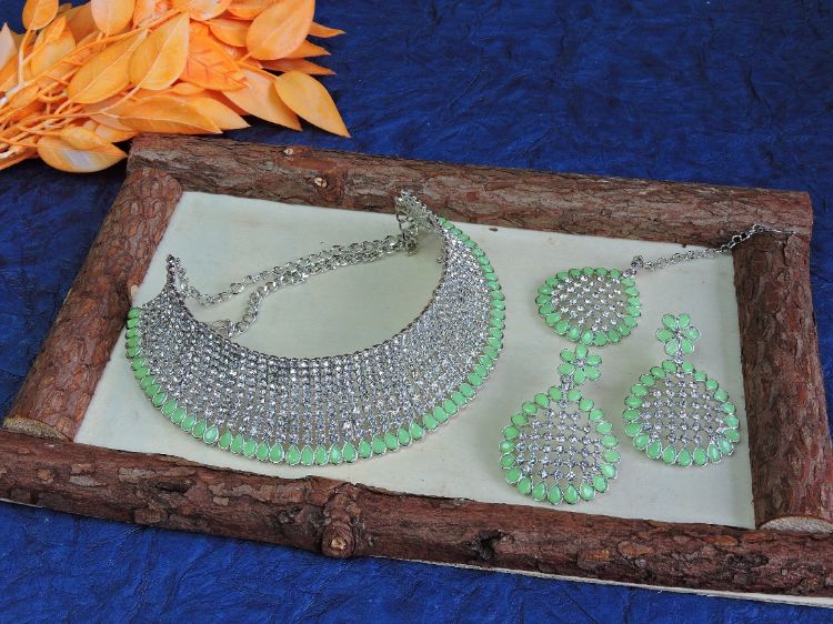 Picture of Appealing Designer American Diamond Necklace