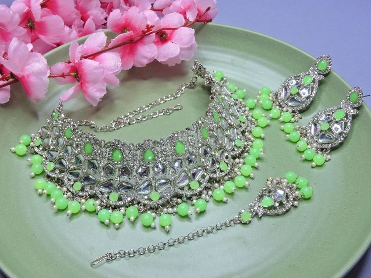 Picture of Superb Designer American Diamond Necklace