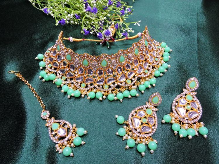 Picture of Ravishing Designer American Diamond Necklace