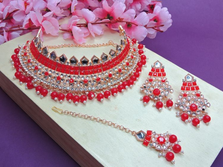 Picture of Pretty Designer American Diamond Necklace