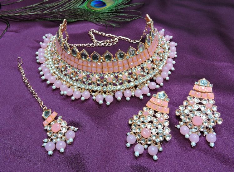 Picture of Stunning Designer American Diamond Necklace