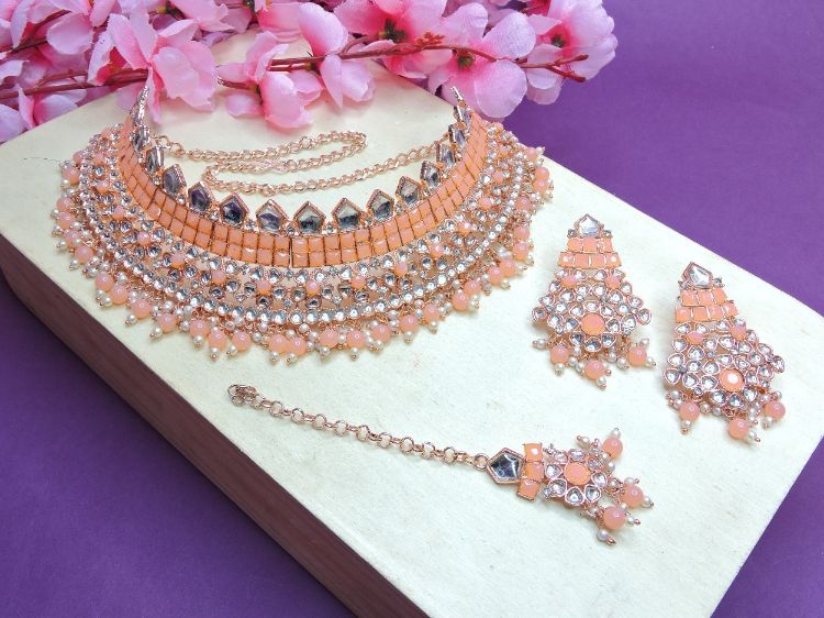 Picture of Gorgeous Designer American Diamond Necklace