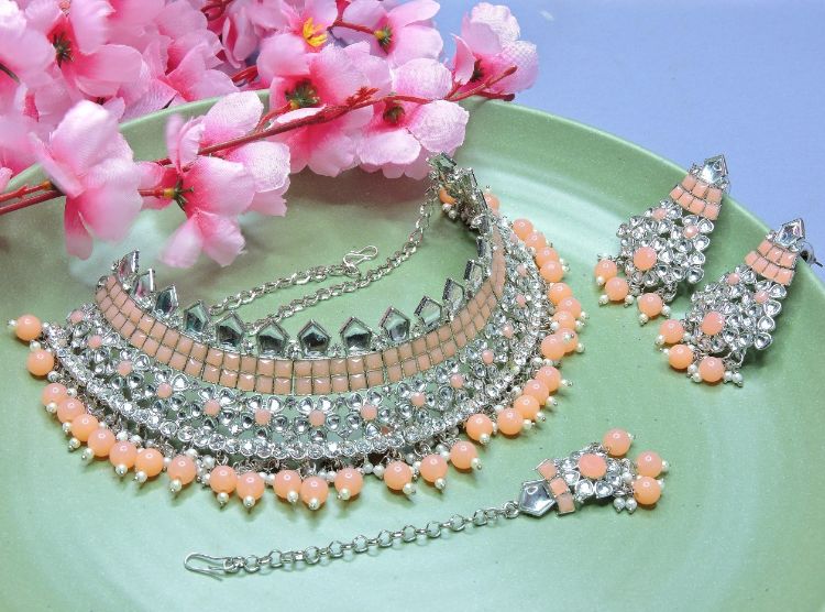 Picture of Elegant Designer American Diamond Necklace