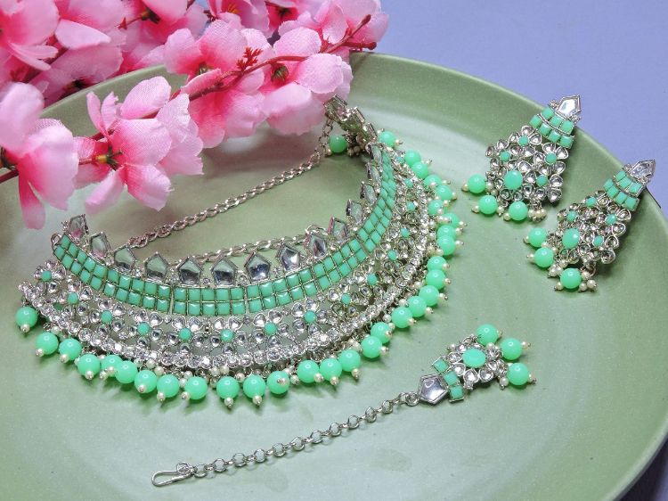 Picture of Exquisite Designer American Diamond Necklace