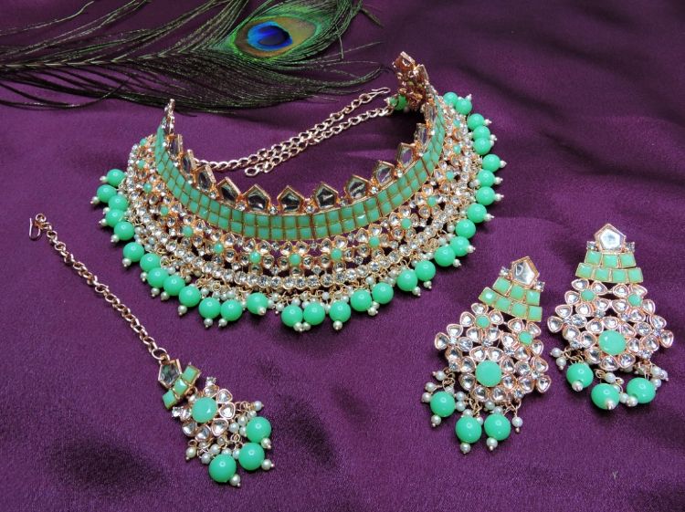 Picture of Exquisite Designer American Diamond Necklace