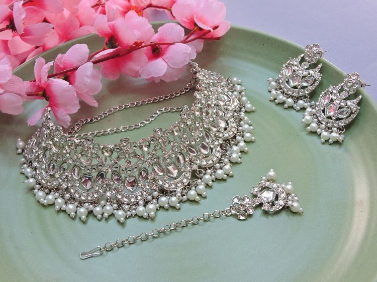 Picture of Gorgeous Designer American Diamond Necklace