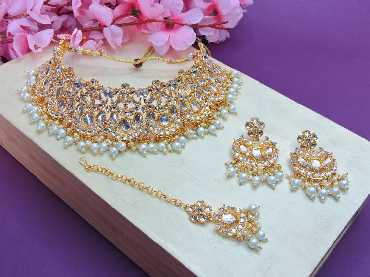 Picture of Nice Designer American Diamond Necklace