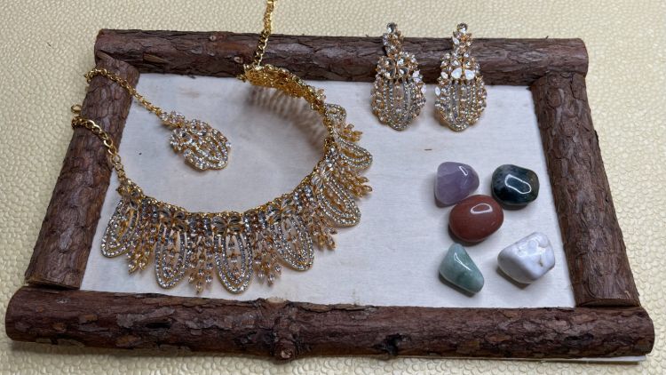 Picture of Magnificent Designer American Diamond Necklace