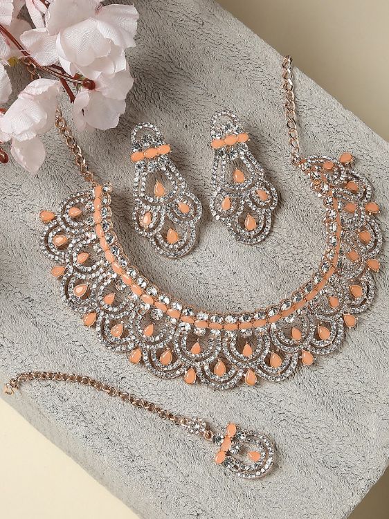 Picture of Sublime Designer American Diamond Necklace