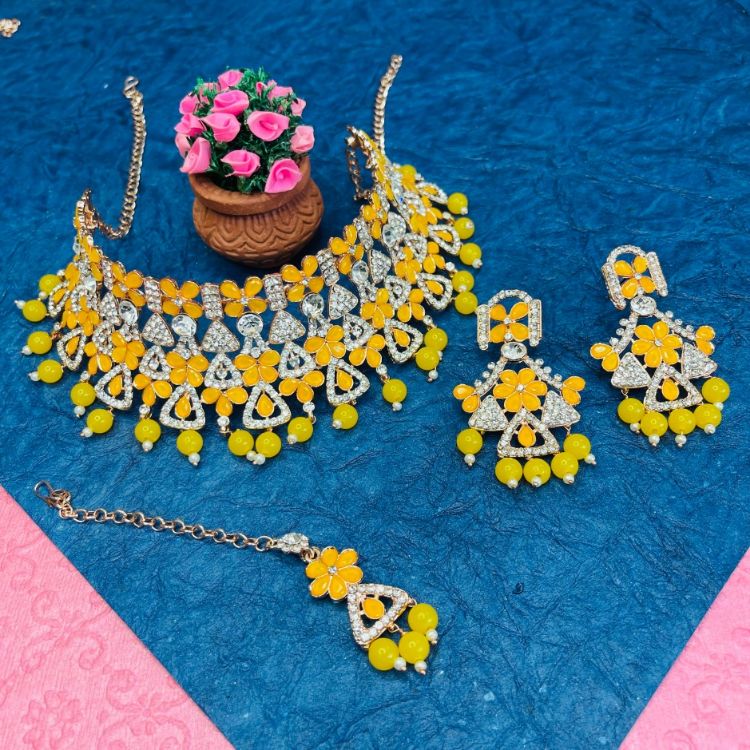 Picture of Beautiful Designer American Diamond Necklace