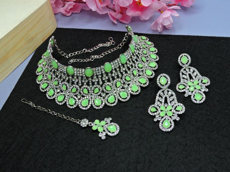 Picture of Excellent Designer American Diamond Necklace