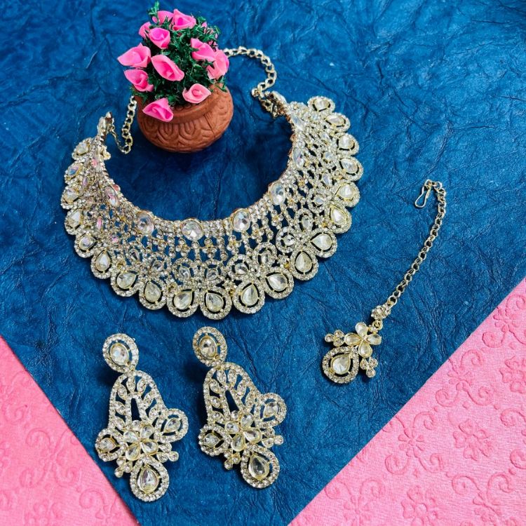 Picture of Resplendent Designer American Diamond Necklace