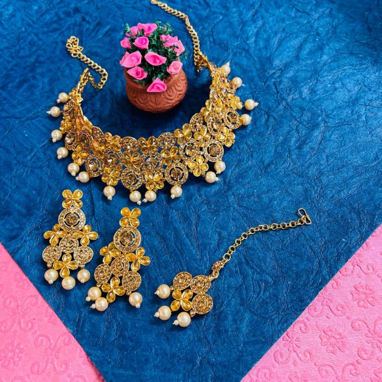 Picture of Bewitching Designer American Diamond Necklace