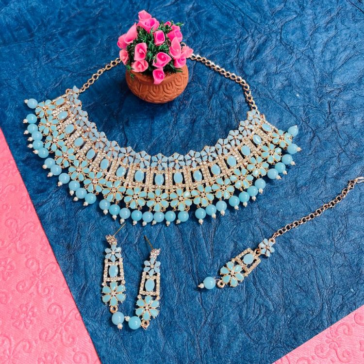 Picture of Excellent Designer American Diamond Necklace