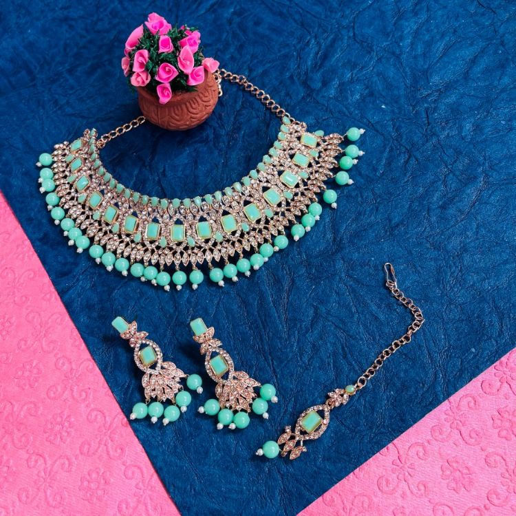 Picture of Gorgeous Designer American Diamond Necklace