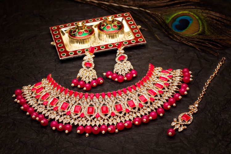 Picture of Statuesque Designer American Diamond Necklace