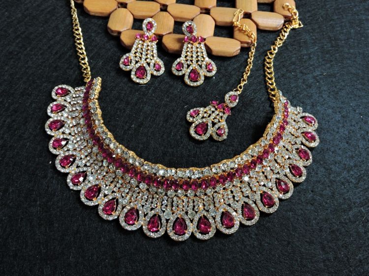 Picture of Ideal Designer American Diamond Necklace