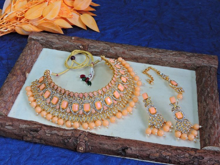 Picture of Delightful Designer American Diamond Necklace