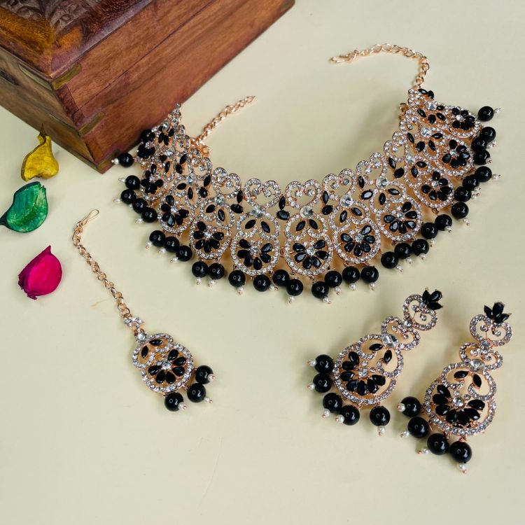 Picture of Stunning Designer American Diamond Necklace