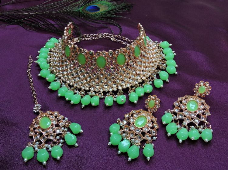 Picture of Stunning Designer American Diamond Necklace