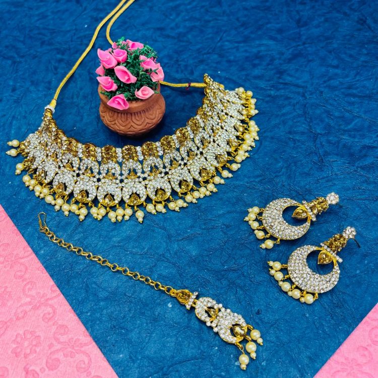 Picture of Classy Designer American Diamond Necklace