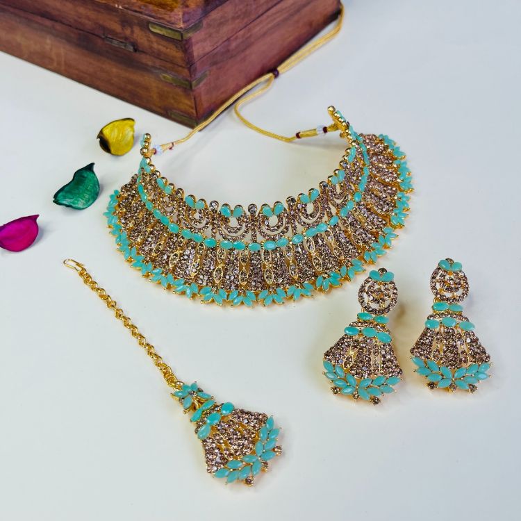 Picture of Enticing Designer American Diamond Necklace