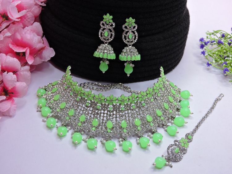 Picture of Enticing Designer American Diamond Necklace