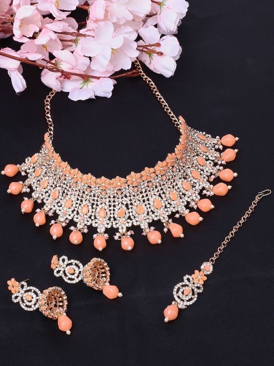 Picture of Elegant Designer American Diamond Necklace