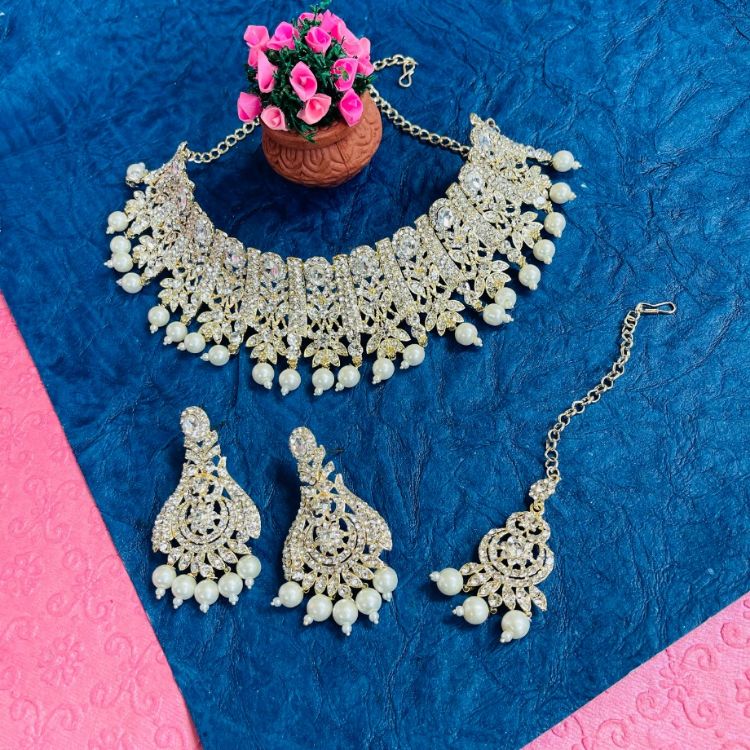 Picture of Bewitching Designer American Diamond Necklace