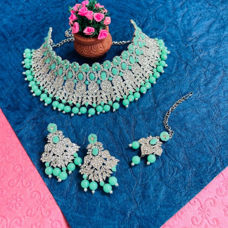 Picture of Pleasing Designer American Diamond Necklace