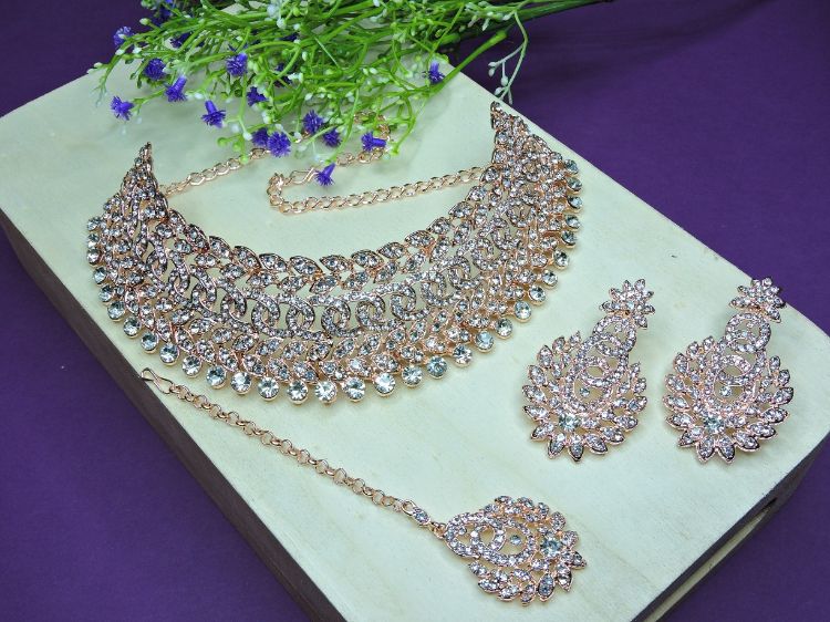 Picture of Sublime Designer American Diamond Necklace