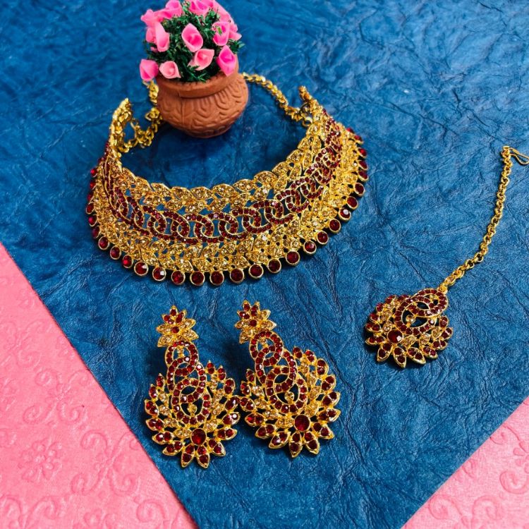 Picture of Gorgeous Designer American Diamond Necklace