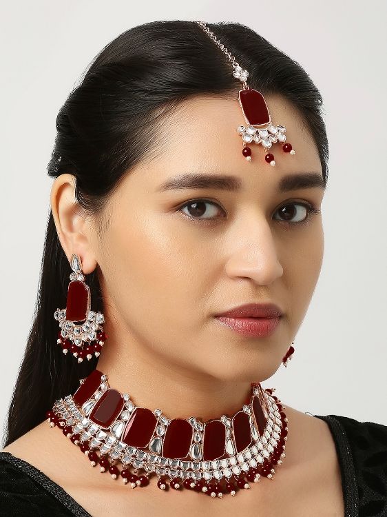 Picture of Superb Designer American Diamond Necklace