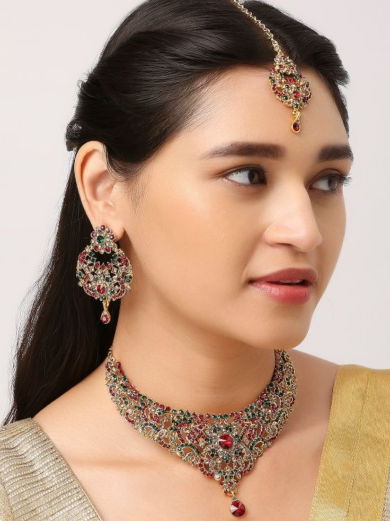 Picture of Classy Designer American Diamond Necklace