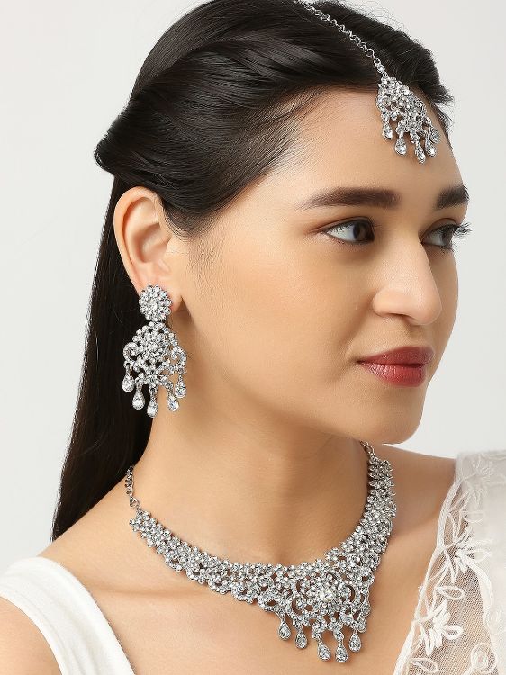 Picture of Nice Designer American Diamond Necklace