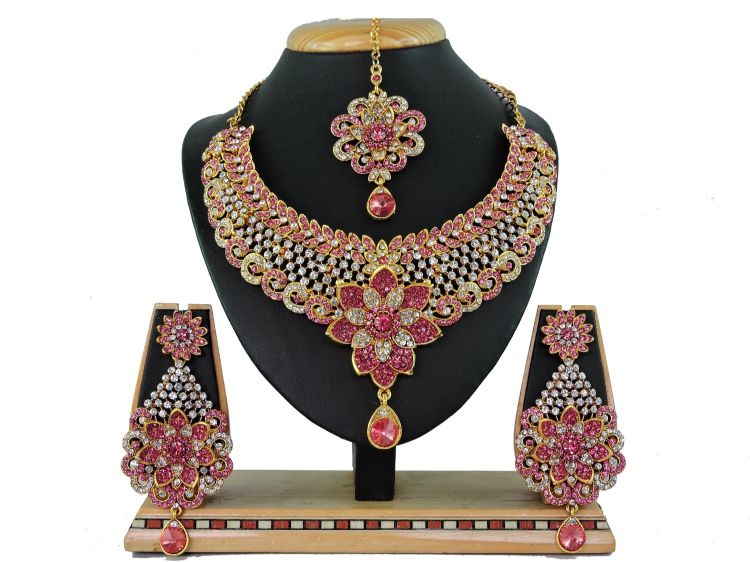 Picture of Lovely Designer American Diamond Necklace