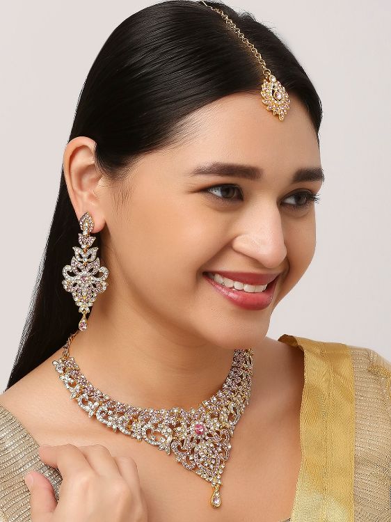 Picture of Alluring Designer American Diamond Necklace