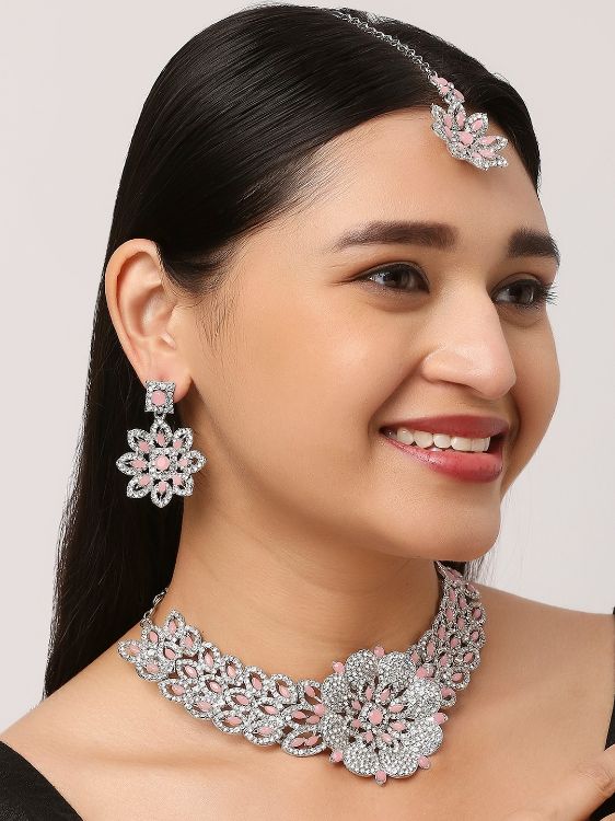 Picture of Pretty Designer American Diamond Necklace