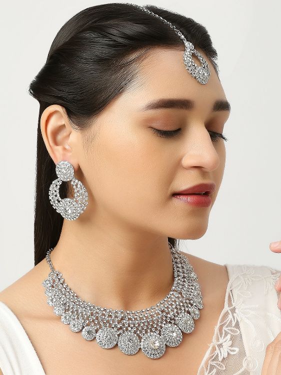 Picture of Bewitching Designer American Diamond Necklace