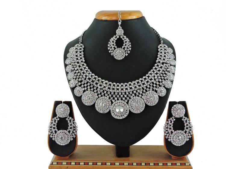 Picture of Bewitching Designer American Diamond Necklace