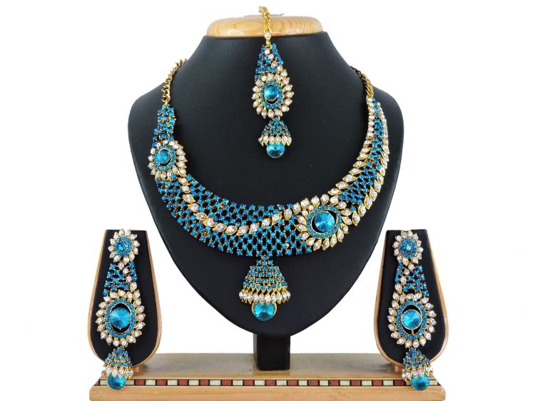 Picture of Stunning Designer American Diamond Necklace