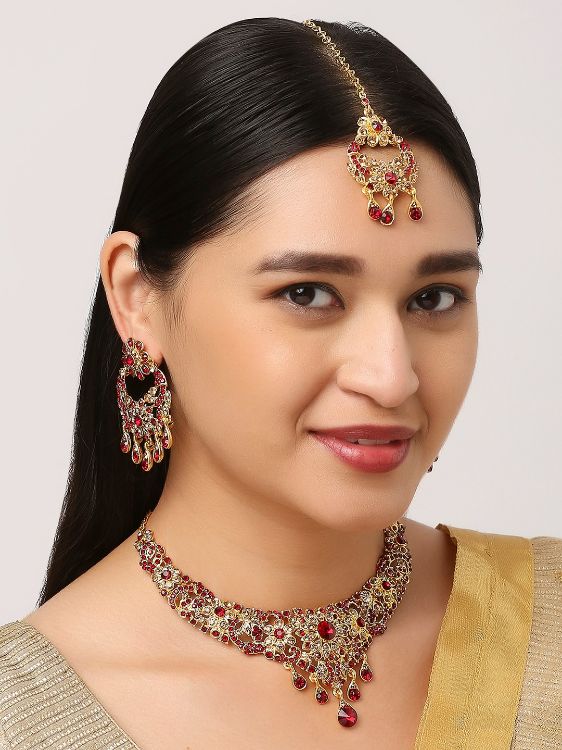 Picture of Exquisite Designer American Diamond Necklace