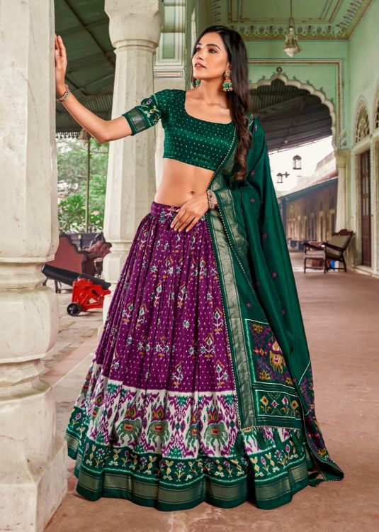 Picture of Grand Silk Multi Lehenga Choli