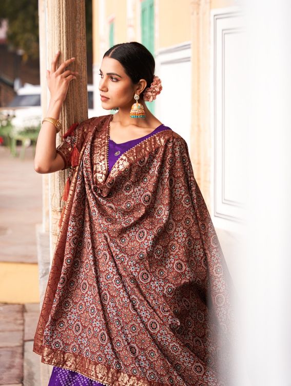 Picture of Classy Silk Purple Lehenga Choli