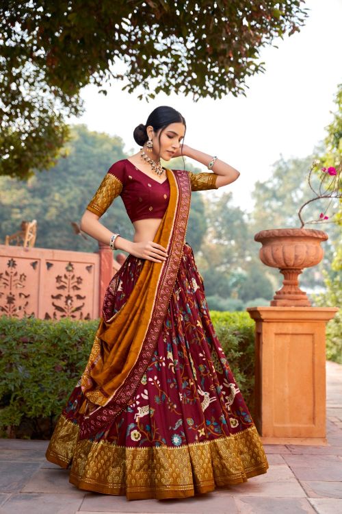Picture of Delightful Silk Lehenga Choli