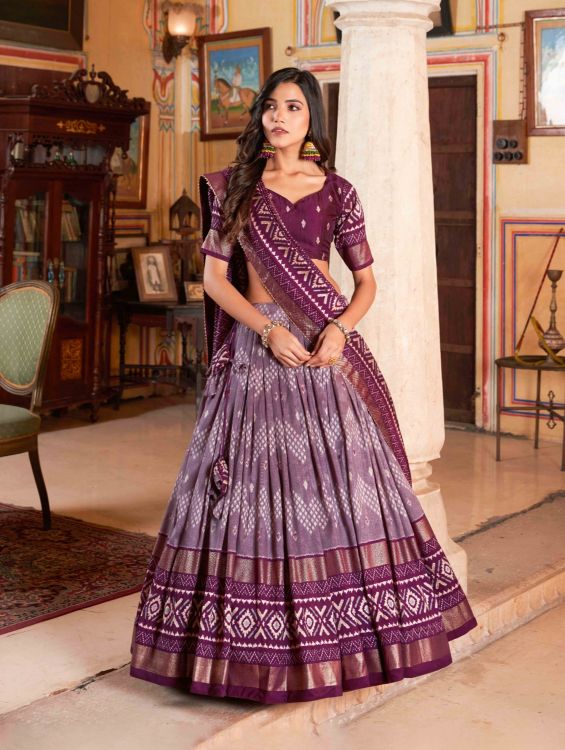 Picture of Bewitching Silk Multi Lehenga Choli