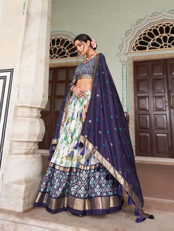 Picture of Alluring Silk Multi Lehenga Choli
