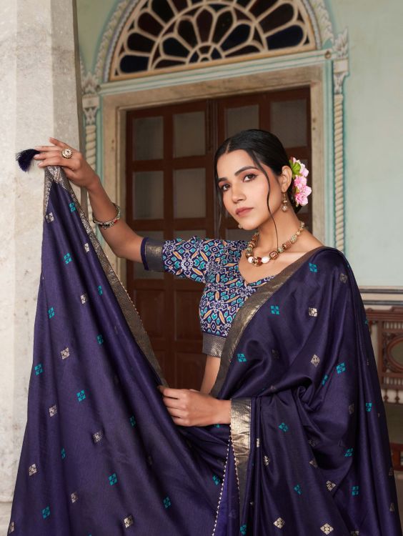 Picture of Alluring Silk Multi Lehenga Choli