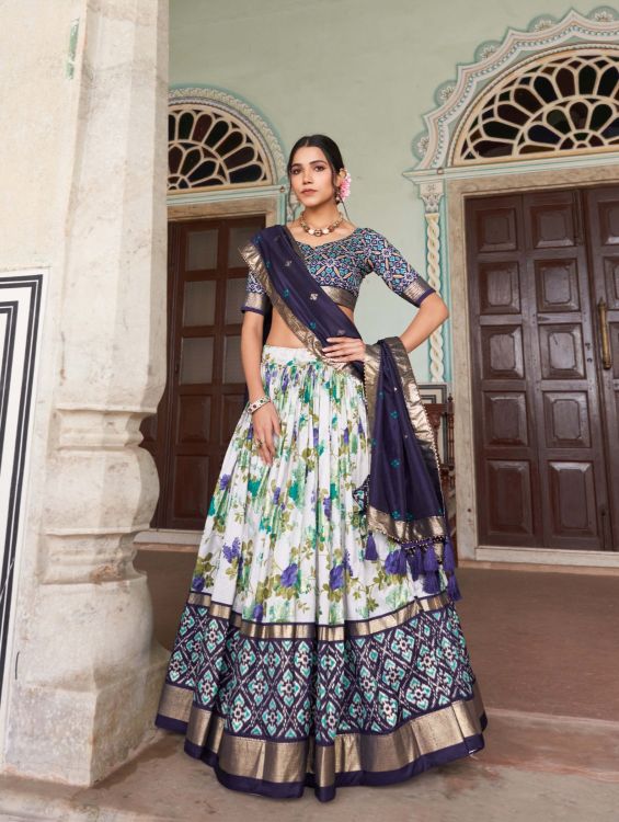 Picture of Alluring Silk Multi Lehenga Choli