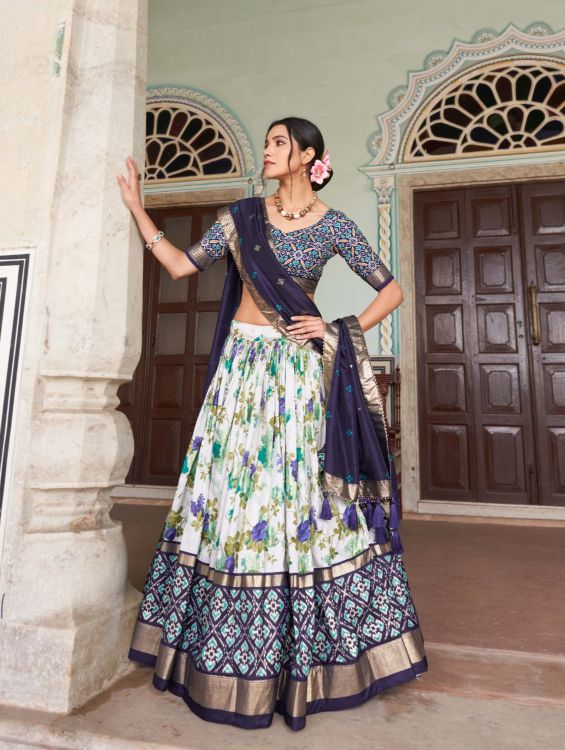 Picture of Alluring Silk Multi Lehenga Choli